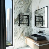 Полотенцесушитель электрический Grota Soffi K 530х600 черный Soffi K 530х600 RAL9005 EL — фото 2, Электрические полотенцесушители