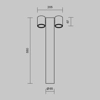 Ландшафтный светильник Outdoor O010FL-02B — фото 5, Уличное освещение