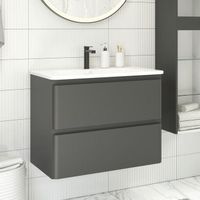 Товар: Тумба с раковиной Aquanet Эмбер 105 2 ящ. цв.черный матовый (раковина Luxury) 00332491 - фото 2 Тумба с раковиной Aquanet Эмбер 105 2 ящ. цв.черный матовый (раковина Luxury) 00332491 — фото 2, Тумбы с раковиной