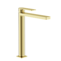 Смеситель для раковины SANCOS Studio, брашированное золото, PVD покрытие, арт. SC9016BG — фото 1, Смесители для раковины