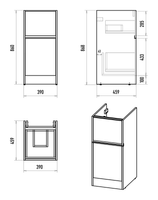 Тумба под раковину арт-П-Инг01040-012Я — фото 7, Тумбы под раковину