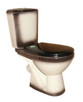 КОМФОРТ Унитаз-компакт (КОМФОРТ+) с арматурой, сиденьем, креплением, черный ROSA Вн УнЧ09 — фото 1, Напольные унитазы