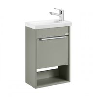 Тумба-умывальник ХОУП 40, 1 дв., подвесная, хаки (под раковину МИРАНДА 40) 1A287101HP9D0 — фото 1, Тумбы под раковину