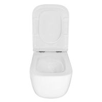 Унитаз подвесной Azario FOTE 340х480х350 безободковый, слив "Скрытое Торнадо", с быстросъемным сиденьем микролифт арт-AZ-116-UQ3 — фото 4, Подвесные унитазы