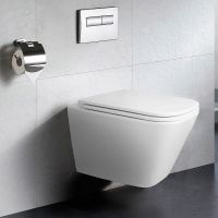 Унитаз подвесной Azario Teramo 340х490х350 безободковый, система слива "Скрытое торнадо", в комплекте с сиденьем микролифт арт-AZ-0052-UQ3 — фото 11, Подвесные унитазы