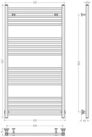 Товар: Полотенцесушитель водяной Сунержа Модус 1200х600 Матовый чёрный 31-0250-1260 - фото 3 Полотенцесушитель водяной Сунержа Модус 1200х600 Матовый чёрный 31-0250-1260 — фото 3, Водяные полотенцесушители