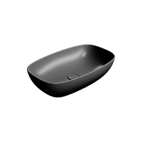 раковина накладная NUBES 60x38 без перелива черный матовый арт-978326 — фото 2, Раковины накладные