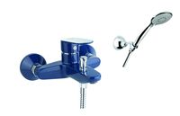 Смеситель для ванны Fiore KEVON CHIC , хром/синий арт-81TX8150 — фото 1, Смеситель для ванны