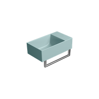 Товар: раковина подвесная/накладная KUBE X 40x23 без отверстия под смеситель, без перелива голубой матовый g арт-9484015 - фото 3 раковина подвесная/накладная KUBE X 40x23 без отверстия под смеситель, без перелива голубой матовый g арт-9484015 — фото 3, Раковины подвесные