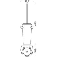 Ершик COLOMBO DESIGN ROAD B8007 настенный цвет хром — фото 2, Ершики для унитаза