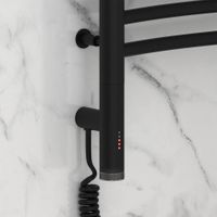 Товар: Полотенцесушитель электрический Сунержа Флюид 3.0 600х500 МЭМ левый Матовый чёрный арт-31-5820-6050 - фото 2 Полотенцесушитель электрический Сунержа Флюид 3.0 600х500 МЭМ левый Матовый чёрный арт-31-5820-6050 — фото 2, Электрические полотенцесушители