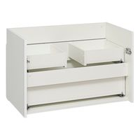 Тумба подвесная SKANDI 80 /белая/ AQUA DE MARCO 2080WCSCA/H — фото 4, Тумбы под раковину