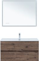 Тумба под раковину Aquanet Алвита New 100 2 ящика, дуб веллингтон табак арт-00334188 — фото 13, Тумбы под раковину