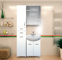 Зеркальный шкаф арт-Э-Лиа02055-01СвЛ — фото 2, Зеркальные шкафы в ванную