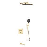 Душевой комплект встраиваемый, 3 режима, брашированное золото арт-VSFW-4311BG — фото 1, Встраиваемые душевые комплекты