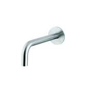 Излив, Cisal, Xion, настенный встраиваемый, вынос излива, мм-190, стандарт подводки-1/2", цвет-сталь нержавеющая матовая арт-XI000240D1 — фото 1, Изливы