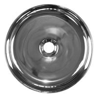 Раковина-чаша Azario 355х355х120 накладная, круглая, серебристый арт-AZ-3134-ST-S — фото 1, Раковины накладные