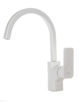 Смеситель для кухни D&K Berlin , белый арт-DA1432422 — фото 1, Смесители для кухни