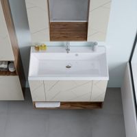 Товар: Ниша для тумбы Бриклаер КРИСТАЛЛ 90 см, дуб крафт табачный 4627125416880 - фото 5 Ниша для тумбы Бриклаер КРИСТАЛЛ 90 см, дуб крафт табачный 4627125416880 — фото 5, Тумбы с раковиной