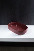 Раковина накладная Allen Brau Fantasy 55 бордо арт-4.11022.BD — фото 5, Раковины накладные