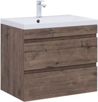 Тумба с раковиной Aquanet Нота new 75 цв.дуб веллингтон табак 00335876 — фото 2, Тумбы с раковиной