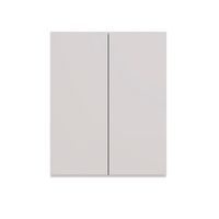 Шкаф Lemark VEON 60 см подвесной, 2-х дверный, цвет корпуса, фасада: Белый глянец арт-LM01V60SH — фото 4, Шкафы для ванной