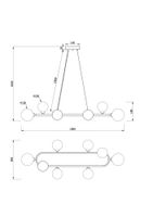 Подвесной светильник Freya FR5222PL-08B1 — фото 6, Подвесные светильники