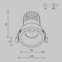 Товар: Встраиваемый светильник Technical DL117-15W-3K-W - фото 4 Встраиваемый светильник Technical DL117-15W-3K-W — фото 4, Точечные светильники