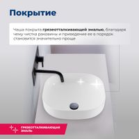 Товар: Раковина накладная Aquanet Elegant-1 40 00326058 - фото 3 Раковина накладная Aquanet Elegant-1 40 00326058 — фото 3, Раковины накладные