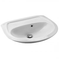 БРИЗ Умывальник б/отв. 50 см., хр.кольцо, крепление, САНТЕК 1WH110448 — фото 1, Раковины подвесные