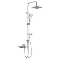 BOND Cube Душевая система с тропическим душем и смесителем с изливом арт-B06-9500 — фото 1, Душевые стойки