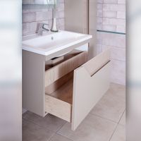 Комплект мебели для ванной Бриклаер БРАЙТОН 80B, бежевый — фото 7, Комплекты мебели для ванной