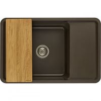Мойка для кухни Беллис 78 780x510x250 мм, прямоуг., кофе 1A725032BS280 — фото 3, Кухонные мойки