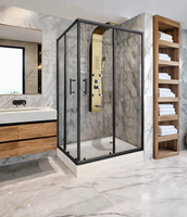 Ограждение VIVA90B N душевое Ceruttispa без поддона (90x90x195) — фото 45, Прямоугольные душевые уголки