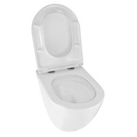 Унитаз подвесной Azario Eclat 520x365x365, безободковый, система слива "Скрытое Торнадо", с быстросъемным сидением микролифт арт-AZ-2381-A — фото 3, Подвесные унитазы