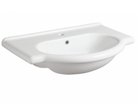 Раковина SIMAS LAVABI подвесная с одним отверстием и двумя намеченными консоль цвет белый TOP63 — фото 1, Раковины подвесные