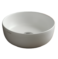 Раковина Scarabeo GLAM накладная без перелива без отверстий цвет белый матовый арт-1808 41 — фото 1, Раковины накладные