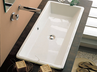 Товар: Раковина Scarabeo GAIA встраиваемая сверху с переливом без отверстий цвет белый арт-8033 - фото 2 Раковина Scarabeo GAIA встраиваемая сверху с переливом без отверстий цвет белый арт-8033 — фото 2, Раковины встраиваемые сверху