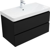 Тумба под раковину Aquanet Вега 2.0 90 черный 00337956 — фото 3, Тумбы под раковину