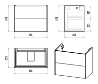 Тумба под раковину арт-TOY-09060-0102Я — фото 5, Тумбы под раковину