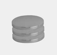 Накладка декоративная, Fima Carlo Frattini, Fimatherm, для смесителя, в комплекте-2 шт, цвет-брашированный никель арт-C39N — фото 1, Комплектующие для смесителей