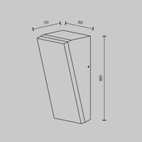 Настенный светильник (бра) Outdoor арт-O436WL-L10GF3K1 — фото 14, Уличное освещение