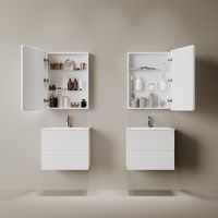 Зеркальный шкаф для ванной комнаты SANCOS Diva 600х149х800, с подсветкой, арт. арт-DIV600 — фото 8, Зеркальные шкафы в ванную