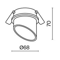 Товар: Встраиваемый светильник Technical DL044-01-GU10-B - фото 4 Встраиваемый светильник Technical DL044-01-GU10-B — фото 4, Точечные светильники