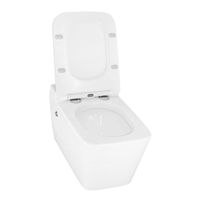 Унитаз импульсный Azario 360х590х380 подвесной, квадратный, быстросъемное сиденье микролифт, монтажная рама в комплекте арт-AZ-101C — фото 3, Подвесные унитазы