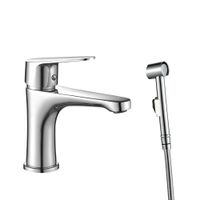 Смеситель для раковины с гигиенической лейкой NOVA, NOV03-212 — фото 1, Смесители для раковины