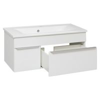 Тумба подвесная AXIOMA 100 /2 ящ/ AQUA DE MARCO 2100WGAXI/H — фото 3, Тумбы под раковину