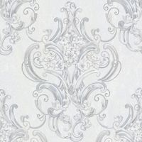 Обои Decori-Decori Mirabilia Винил на флизелине (1,06*10,05) Серый, Дамаск арт-83420 — фото 1, Обои