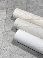 Обои Marburg Travertino Винил на флизелине (1,06*10,05) Бежевый, Геометрия/Ромб/Под дерево арт-33058 — фото 3, Обои