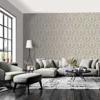 Обои Yasham Echo Винил на флизелине (1,06*10,05) Серый/Бежевый/Золото, Дамаск арт-S-21554-5 — фото 2, Обои